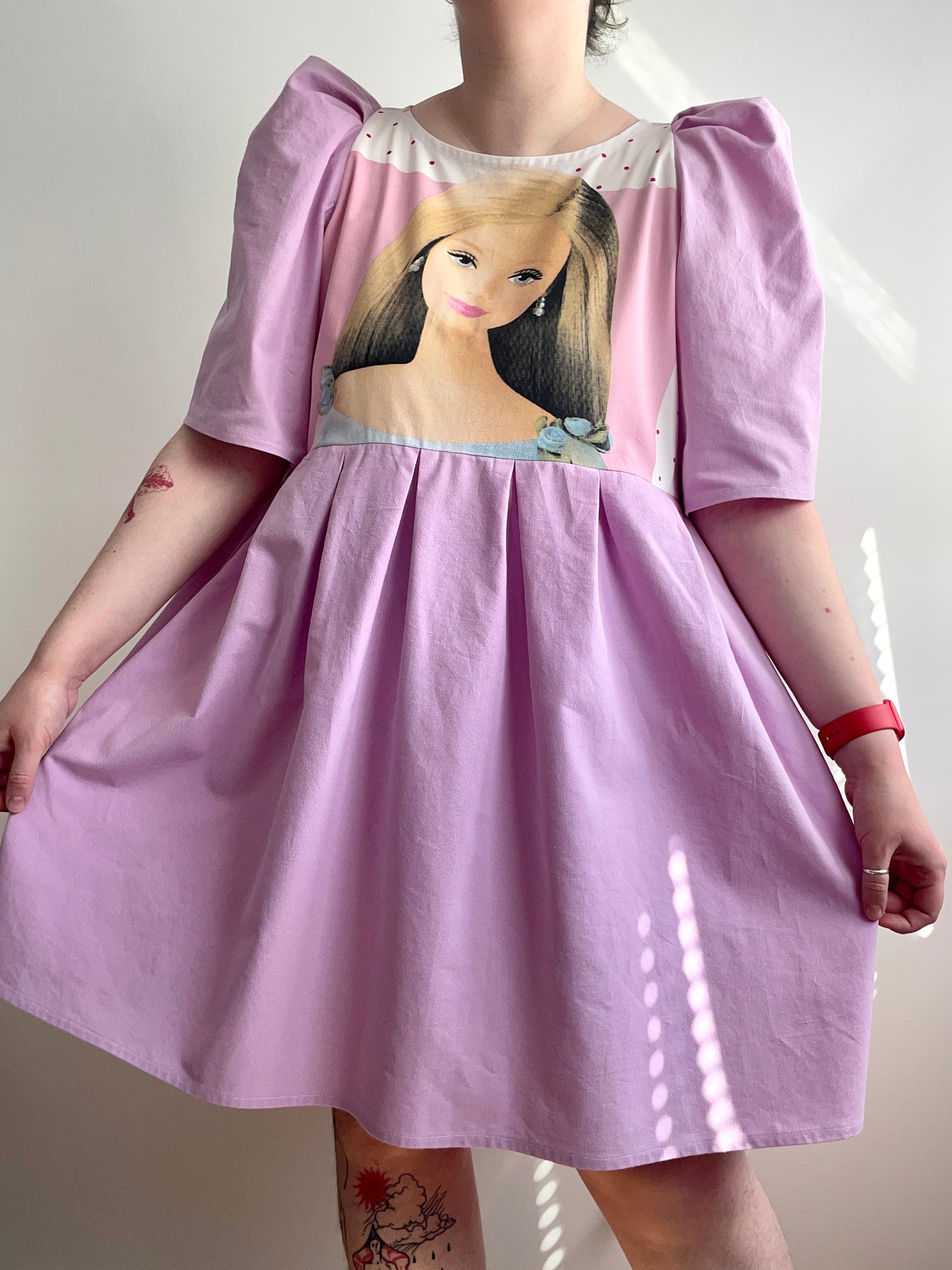 XL-2XL (3XL)  lilac Barbie dress