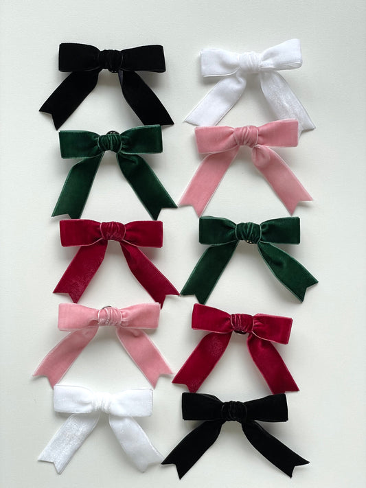 velvet bow pin