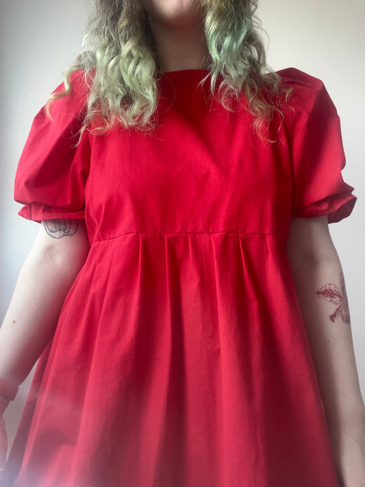 XL-2XL (3XL) red spacious dress (old edition)